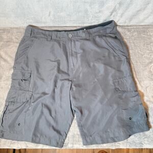 Denali Cargo Shorts Mens 36 Gray Outdoor Hiking Utility Lightweight